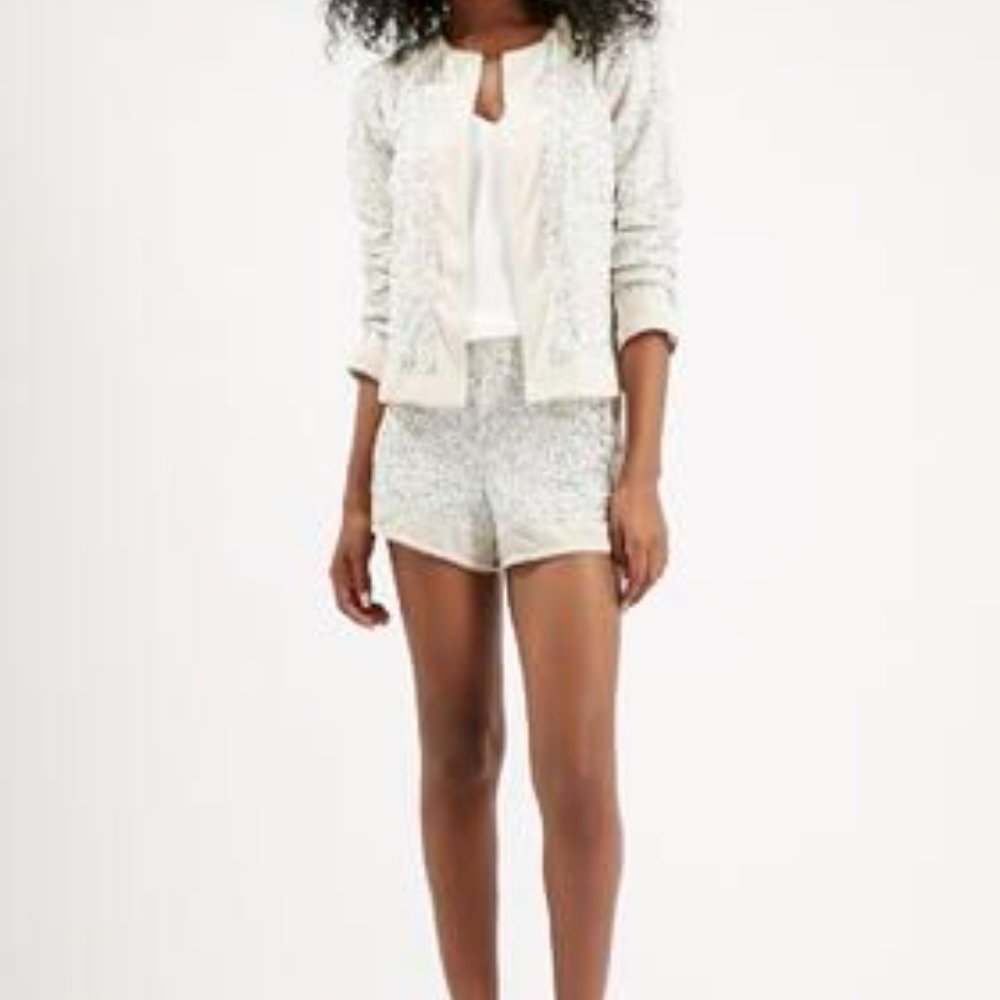 Matching Set Topshop Sequin Blazer Shorts Combo